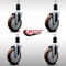 Service Caster 5'' SS Maroon Poly Wheel Swivel 1-3/8'' Expanding Stem Caster Set, 4PK SCC-SSEX20S514-PPUB-MRN-138-4 - alternate 4